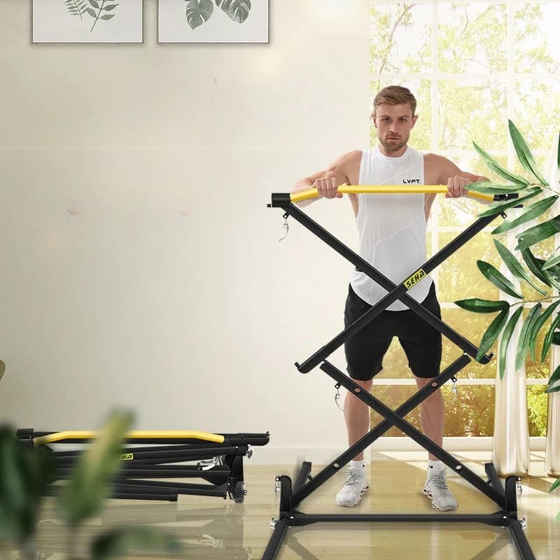 Folding horizontal bars, pull-ups, indoor fitness equipment, horizontal bars from floor to ceiling without perforation