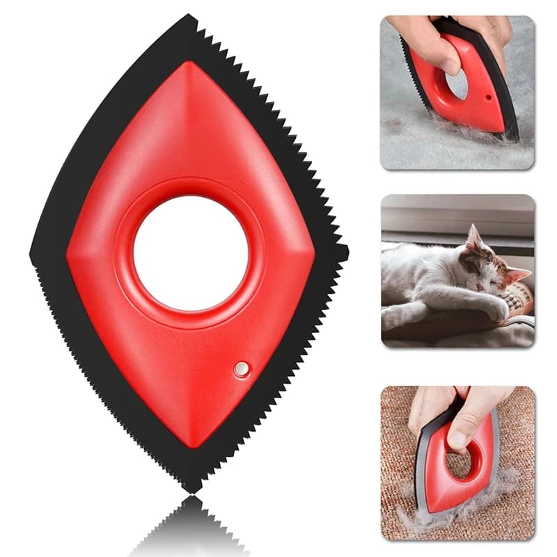 4 modalità Pet Hair Remover Pettine Spazzola Cane Gatto Hair Detailer Strumento di pulizia Tappeto Divano Panno Seggiolino auto Pettini riutilizzabili in gomma