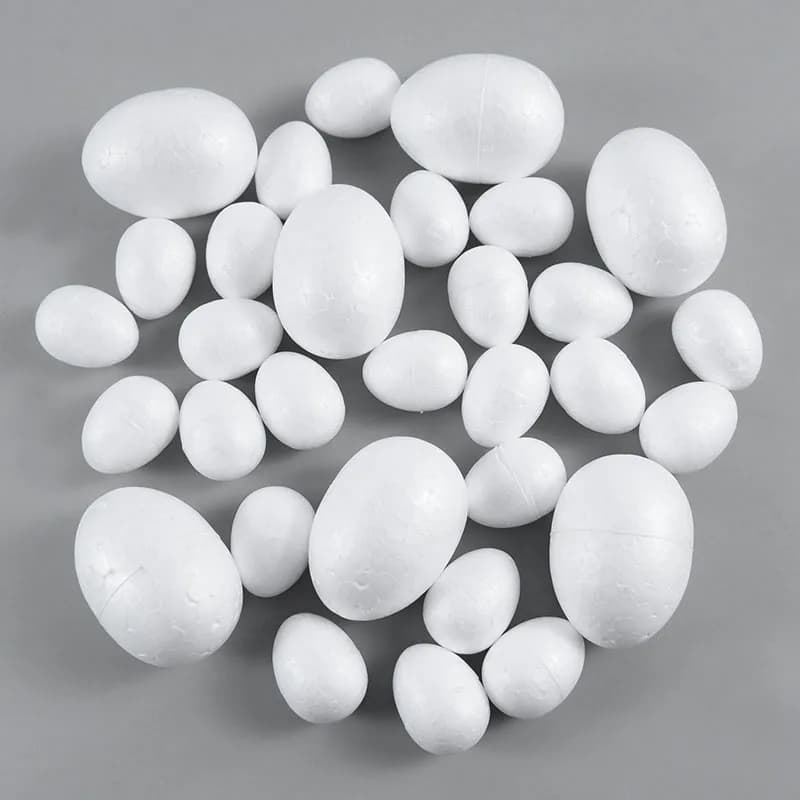 10/20pcs 5/7/9cm Easter Foam Eovo Polystyrene Polystyrene Foam Eovo Ball Painting FAI FROM YOU Bird Eatser Party Decor Children Favor