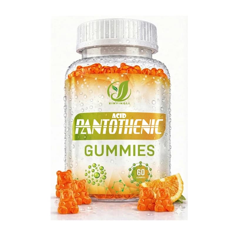 Pantotenic Gommose Caramels - Vegetarian Vitamin B5 supplement, Gluten-free, Gelatin-free, Soy-free, Lactose-free