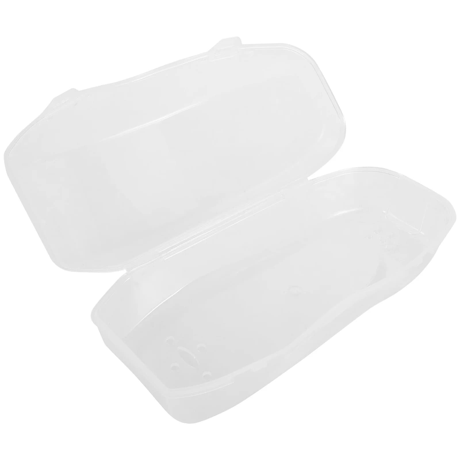 3 pcs transparent shock resistant glass protective case suitable for swimming glasses with small and large frame