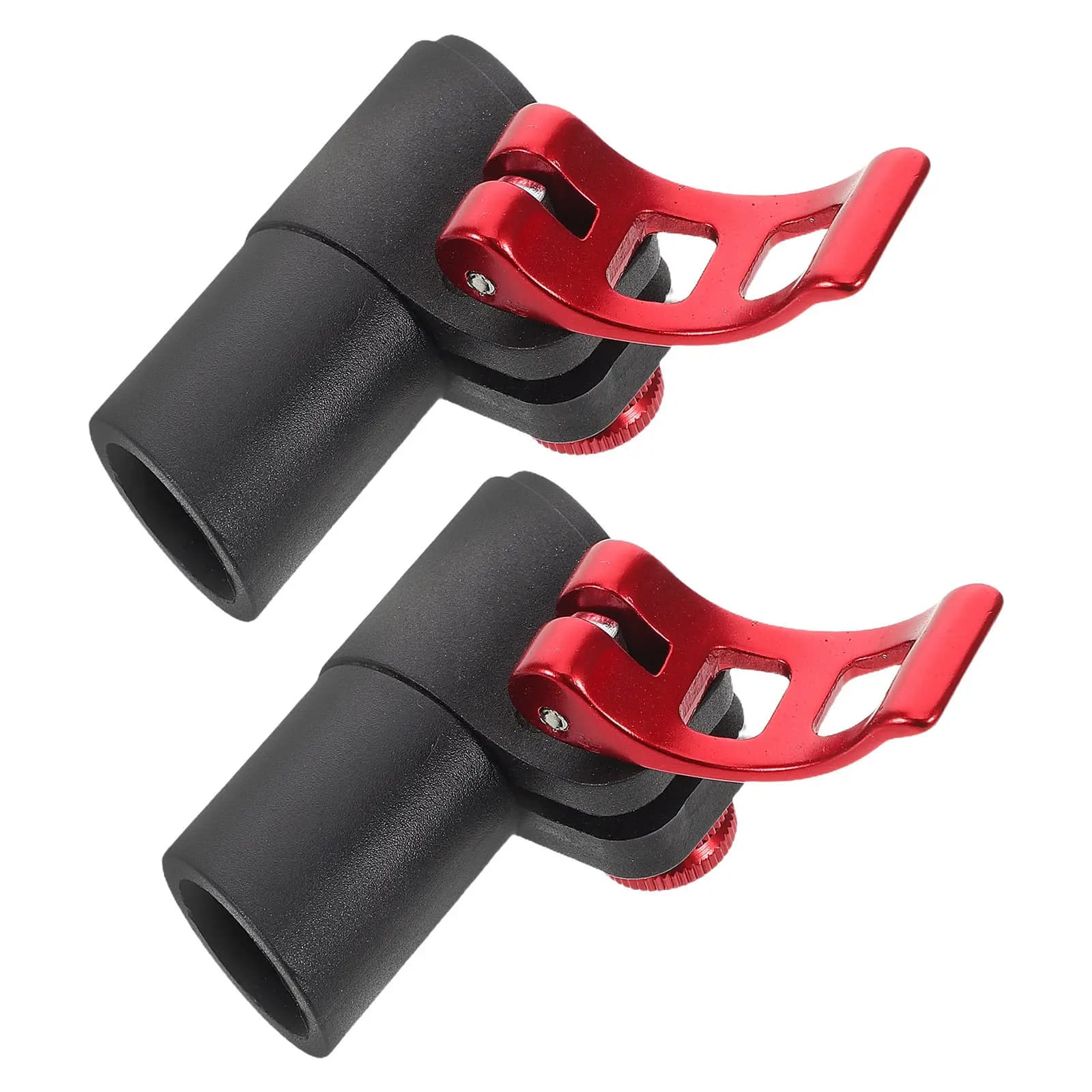 2 Pieces Trekking Sticks with External Block, Aluminum Alloy Lights, Rapid Adjustment, Anti-slip, Hiking Clips and Mountaineering