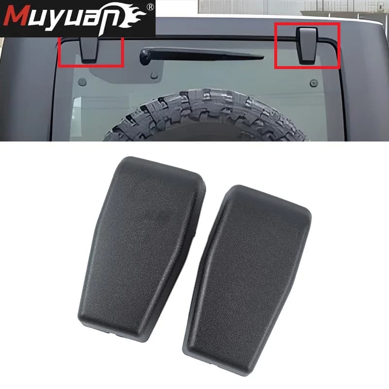 Copri cerniera porta posteriore 2 pezzi per Jeep Wrangler JK JKU JL JLU 2007-2024 68140033AA coperchio incernierato in plastica per portellone posteriore