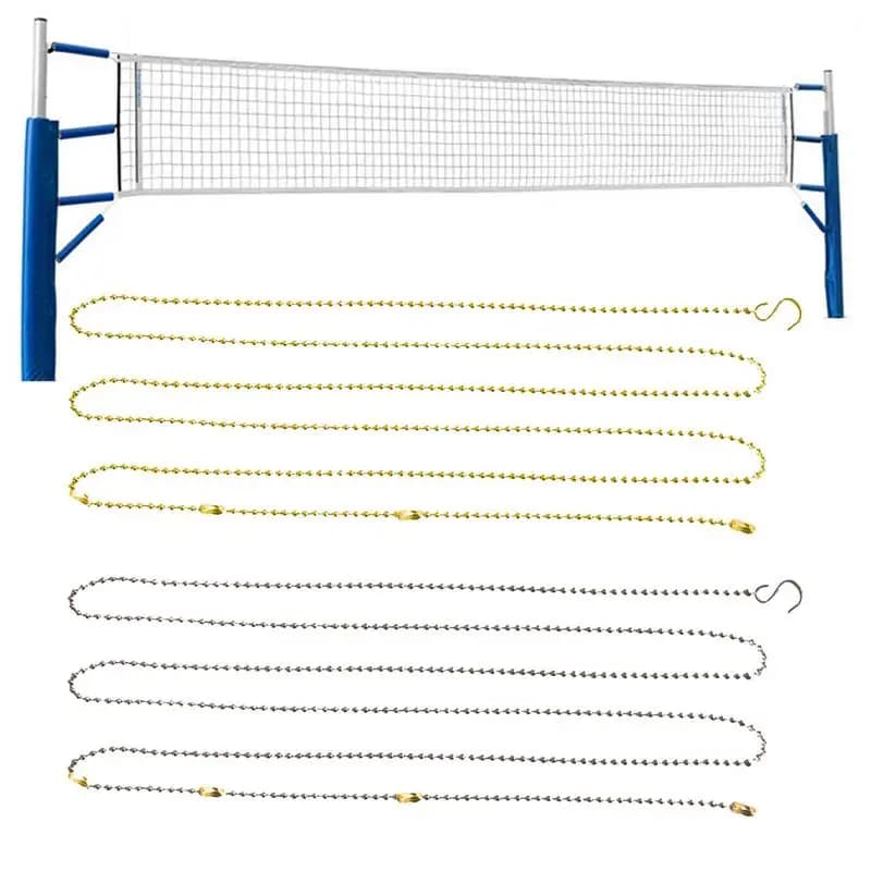 Volleyball Network Height Chain Professional Volleyball Network Height Chain 2.5 m 2 pieces Volleyball Network for Volleyball Arbitration Equipment