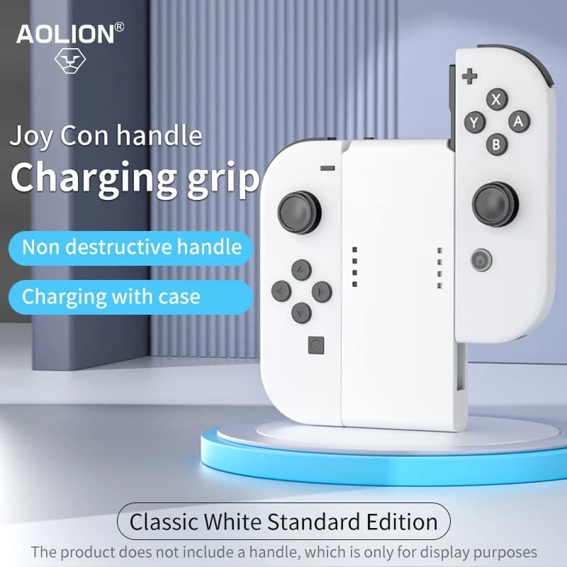 Staffa per impugnatura di ricarica Aolion Mini con porta di tipo C per stazione di ricarica Joycon Nintendo Switch per accessori Nintend Switch