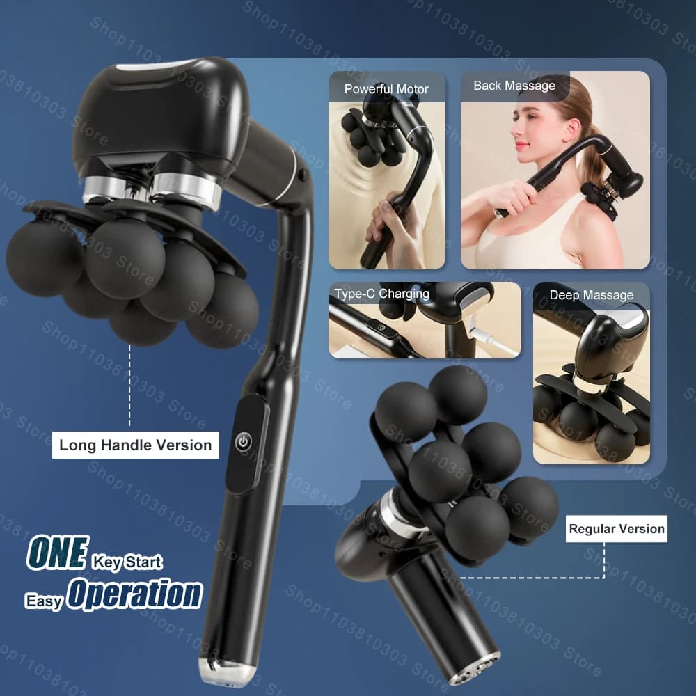 Professional Electric Massage Gun for Fascia and Deep Muscles, with Elbow Support, for Fitness and Deep Muscle Relaxation