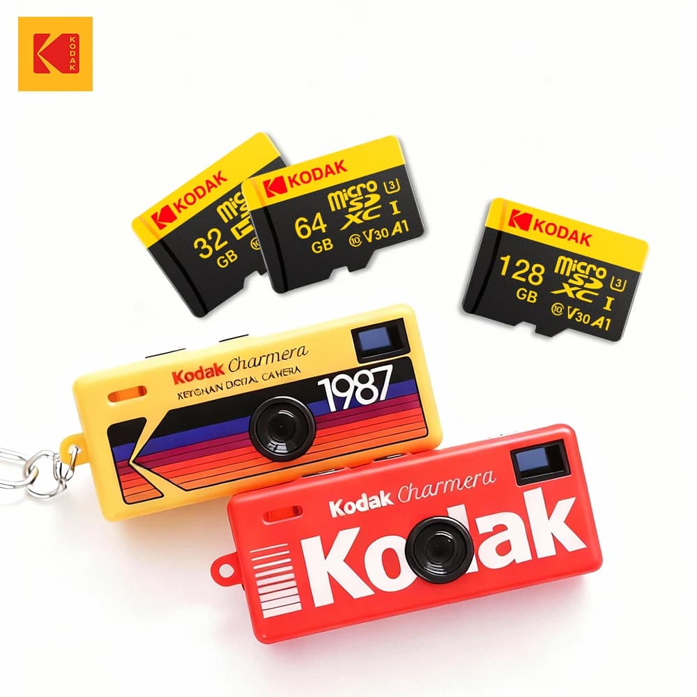 Scheda Mirco SD per Kodak Charmera Portachiavi Fotocamera digitale 32gGB 64GB 128GB design per fotocamera Kodak Scheda Microsd Scheda di memoria