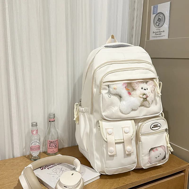 School Backpack for Teens Girls Boys Laptop Bag Fits 15.6 Inch College Travel Durable Leisure Fashion Student Backpack for Women