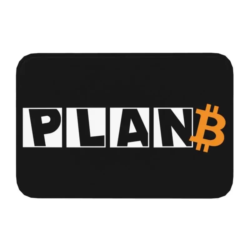 Piano B tempo per Bitcoin zerbino antiscivolo bagno tappetino da cucina soggiorno pavimento porta ingresso tappeto tappeto