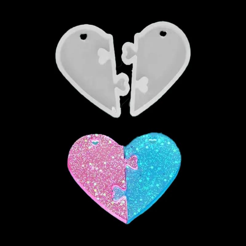 Love locks for lovers ciondolo stampo in silicone liquido stampo per gioielli in resina fai da te per stampo in resina uv in resina epossidica