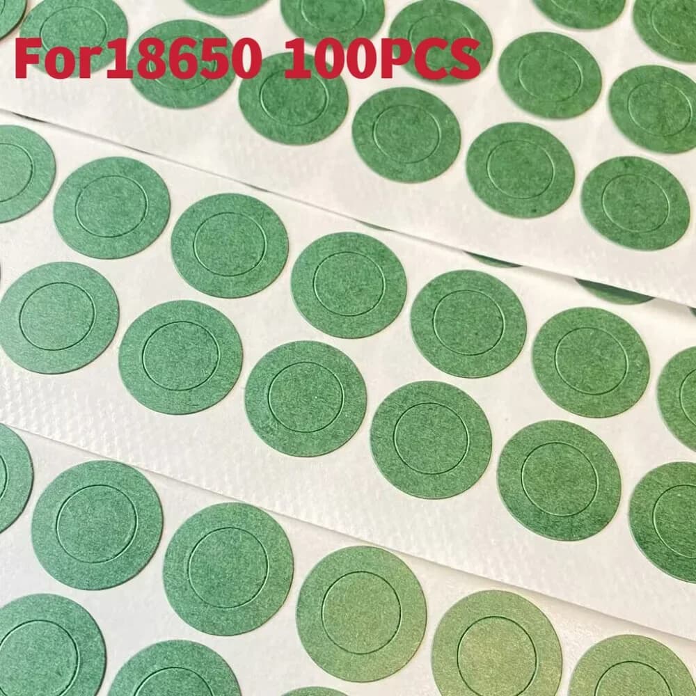 18650 21700 32650 Li-ion Battery Insulation Gasket Barley Paper Battery Pack Cell Hollow Insulating Electrode Insulated Pads 100