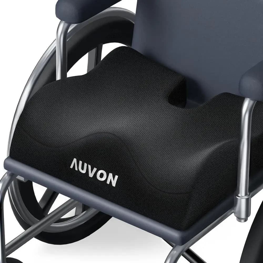 Cuscini Antiscivolo per Sedia a Rotelle con Design Ergonomico (Alto Davanti, Basso Dietro e Gobba), Cuscino Ergonomico per Ottimizzare la Postura Seduta, Sedia C