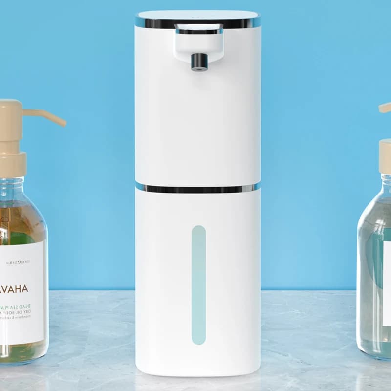 Dispenser di Sapone a Induzione Elettrico Automatico, Erogatore di Gel Doccia e Igienizzante Mani per Uso Domestico