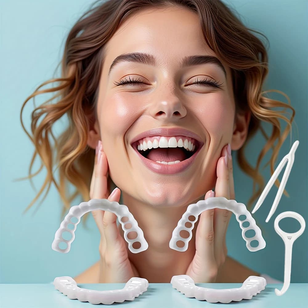 Nuove faccette estetiche New Smile Confidence Booster, copertura temporanea sbiancante, correggono i denti opachi e migliorano il temperamento personale H2931