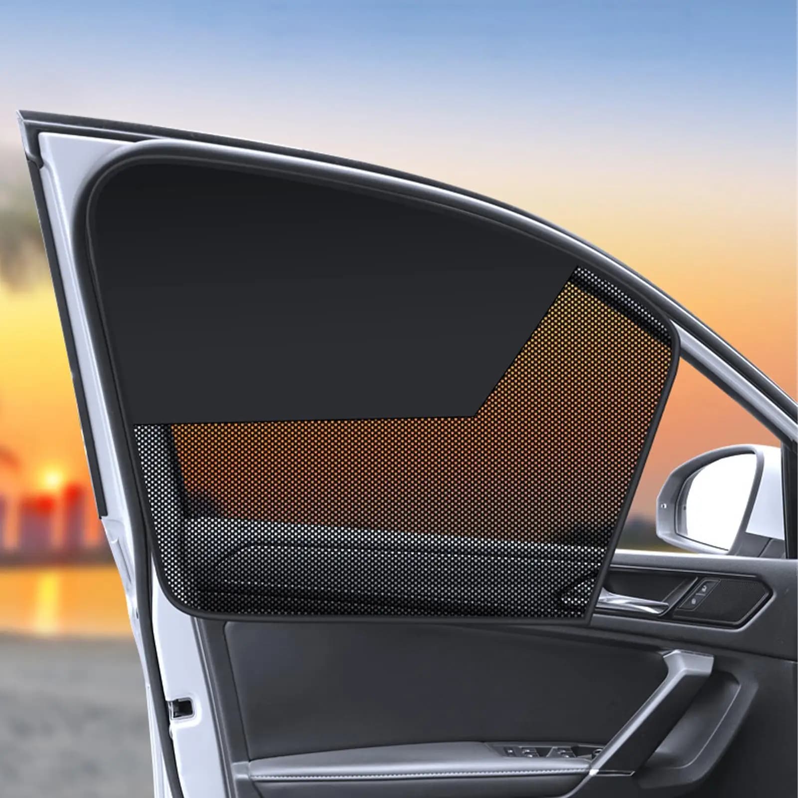 Parasole magnetico a doppio strato per auto, protezione solare e privacy per il conducente, per auto e SUV.