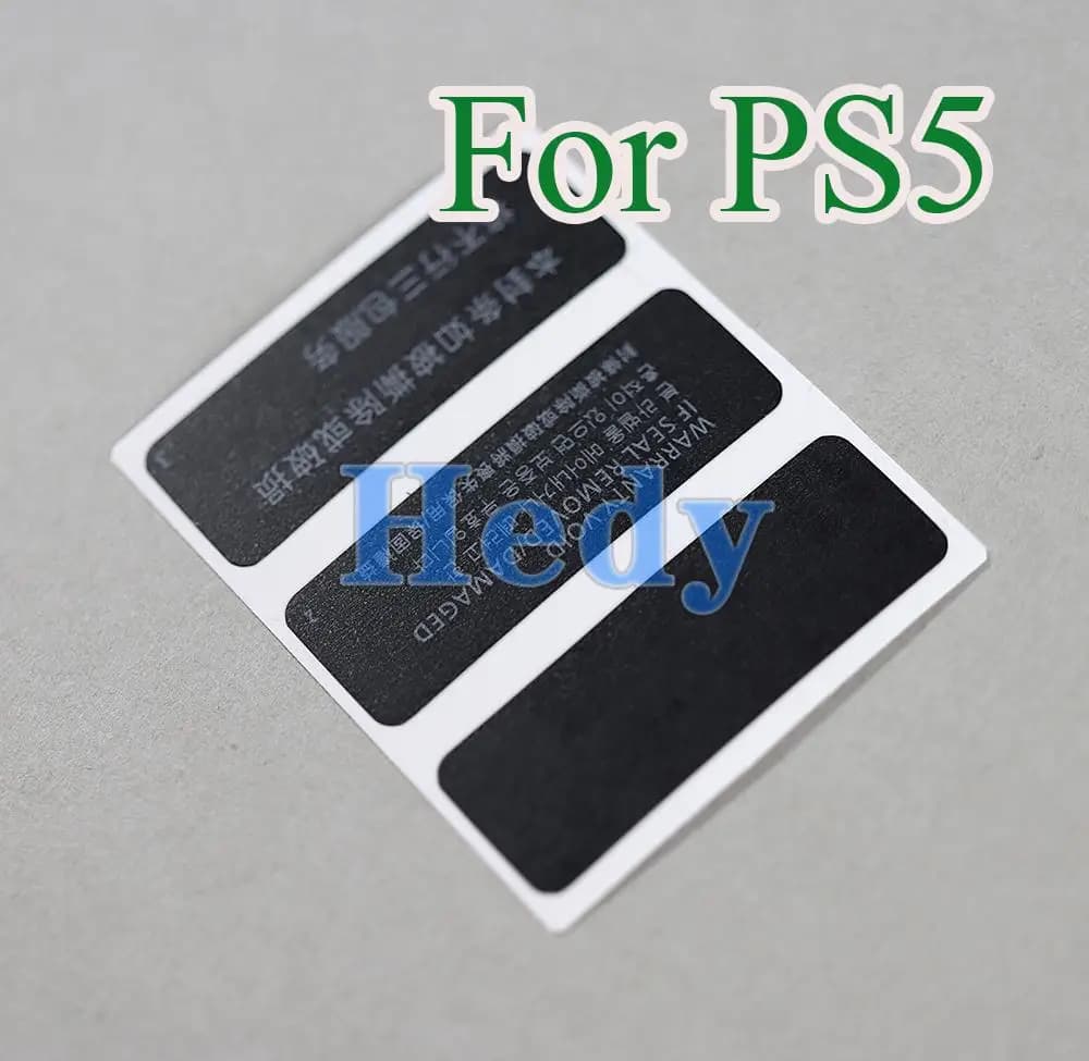 Accessori per adesivi per decalcomanie per etichette per host di gioco da 300 pezzi per controller console PS5 Adesivi per etichette sigillanti in cartone per imballaggio a conchiglia