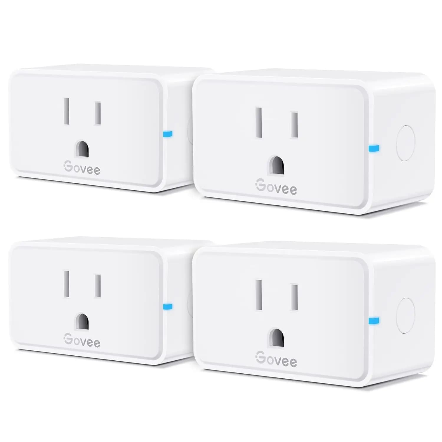 Presa Intelligente 4 Pezzi, Prese WiFi Bluetooth con Alexa e Google Assistant, Timer e Controllo App, Nessun Hub Necessario