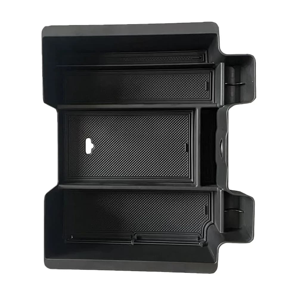 Scatola bracciolo per auto con tappetino antiscivolo Contenitore portaoggetti Tidying Center Console Organizer per Chevy Silverado GMC SIERRA 1500 2019+
