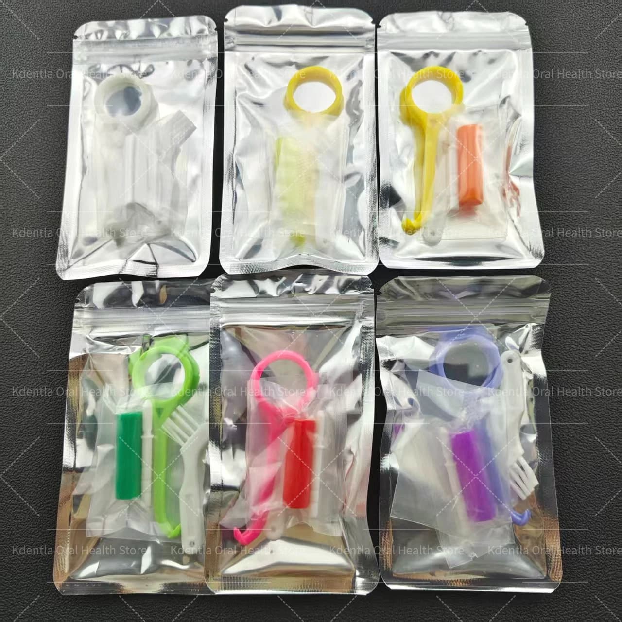 50Packs Colorful Dental Silicone Brace Extractor Aligner Chewies set for Aligner Tray Seats Teeth Aligner Removal Tool