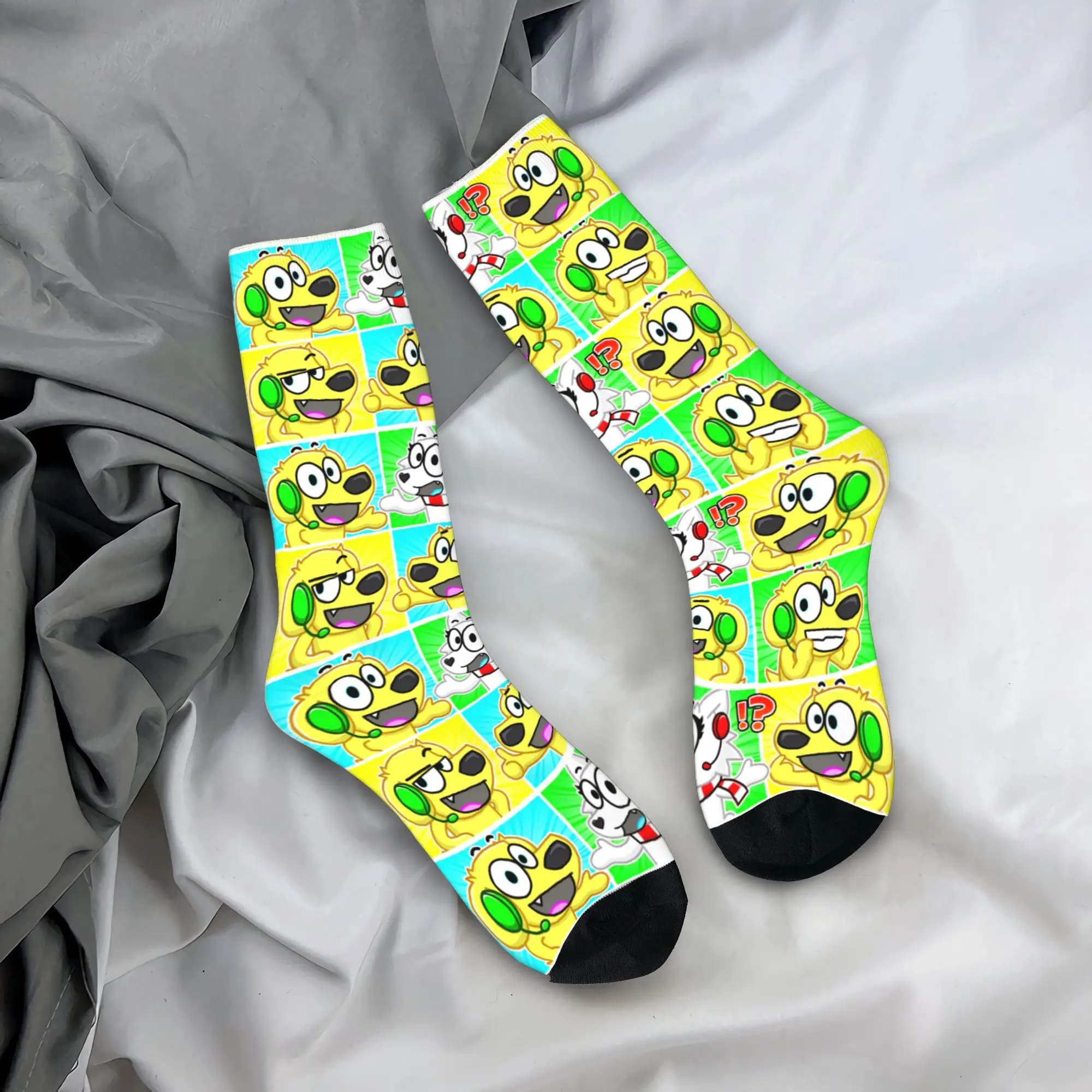 Men's Socks Superdog Tylers Snowi Foxs Non-slip Socks Soft and Breathable Winter Socks Cycling with Modern Graphics