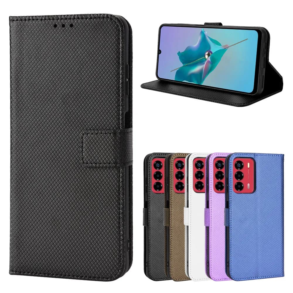 Custodia in pelle Proteggi la copertura per ZTE Blade V40 Vita Flip Stand Cover per ZTE Blade V40Vita Portafoglio Porta carte Phone Coque