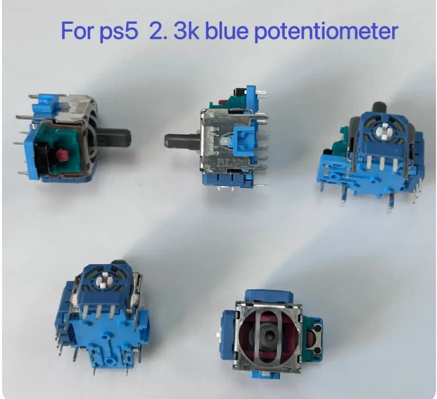 100 pz/lotto originale nuovo per Controller Gamepad Ps5 Stick analogico 3D per pulsante Joystick Playstation 5 potenziometro blu 2.3K