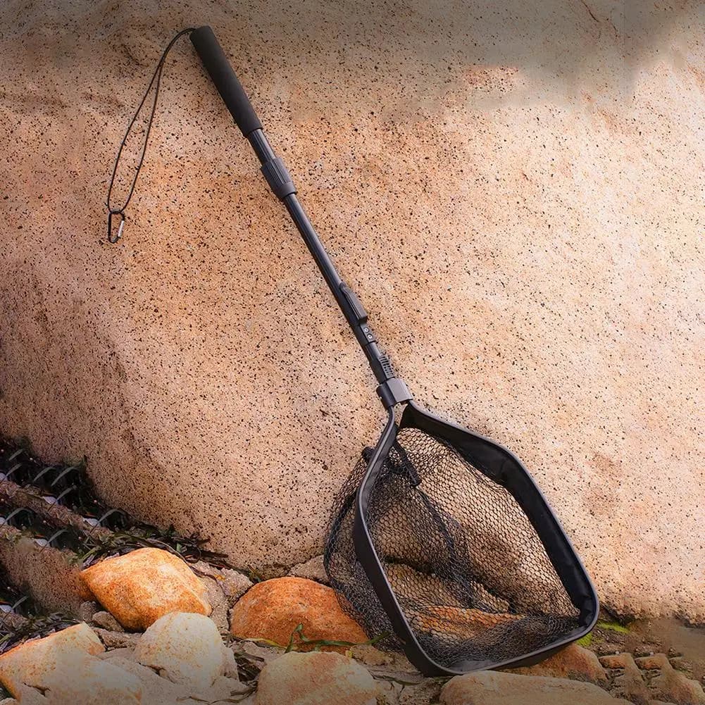 Guadino da Pesca Pieghevole, Rete da Pesca Collassabile, Guadino Portatile per Trota, Leggero per Acqua Salata e Dolce
