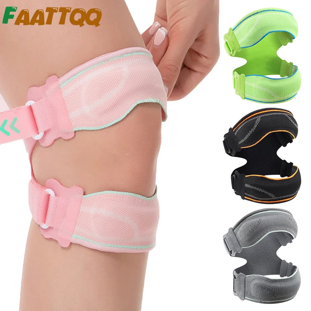 Supporto per Tendine Rotulea, Fascia Regolabile per Ginocchio, Tutore per Uomini e Donne, Sollievo dal Dolore al Ginocchio