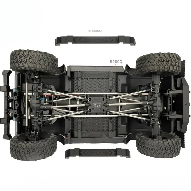 1 Pair Front Gear Car Window Armor Grille for 1/8 RC Crawler Car MJX H8H Accessories