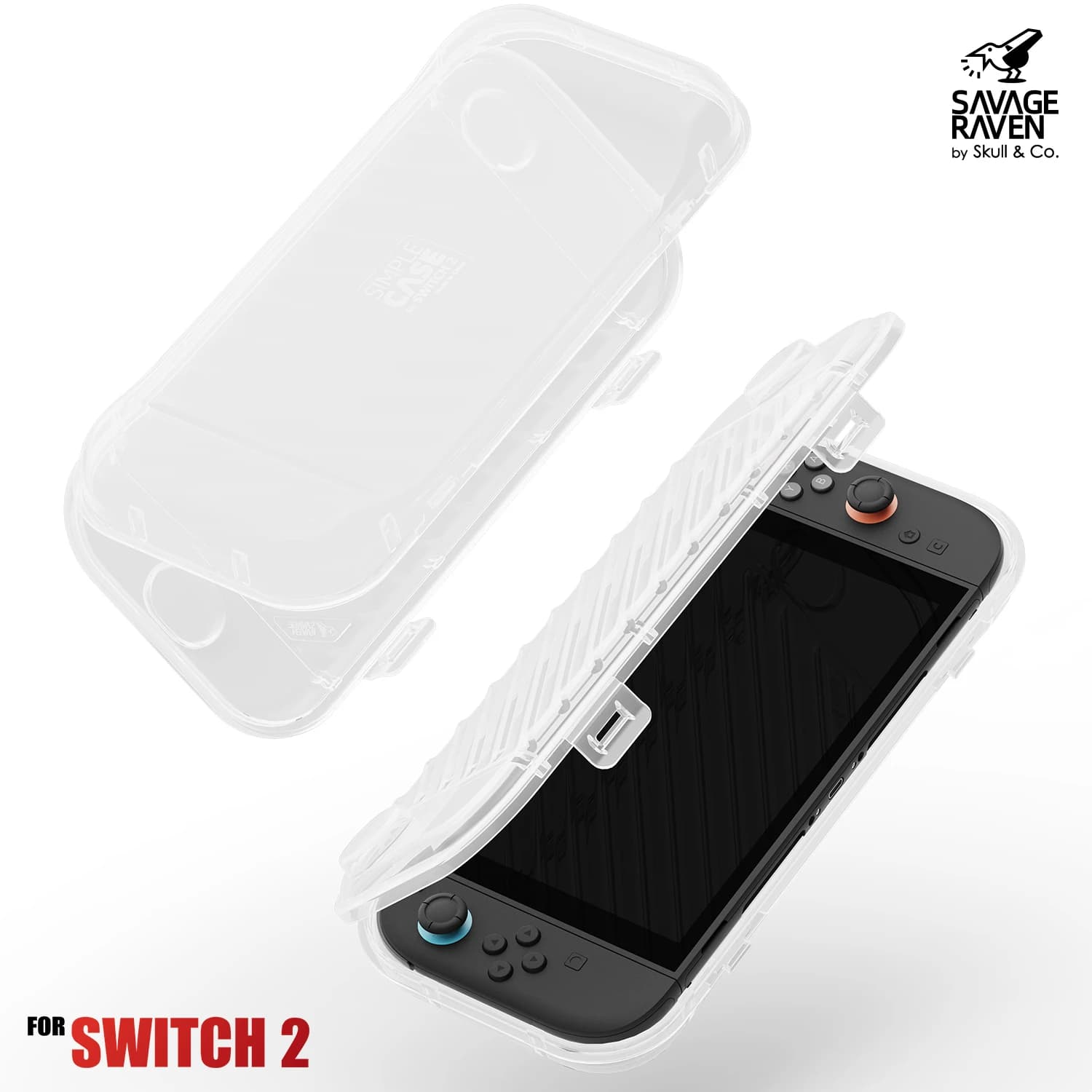 Corvo selvaggio di Skull & Co. Custodia protettiva semplice per scatola da trasporto in plastica sottile HardShell per Nintendo Switch 2