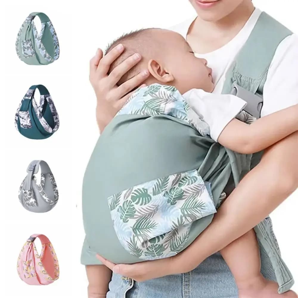 Marsupio per neonati a doppio uso, traspirante, con spalla regolabile, copertura per allattamento infantile, comodo e leggero marsupi per allattamento al seno