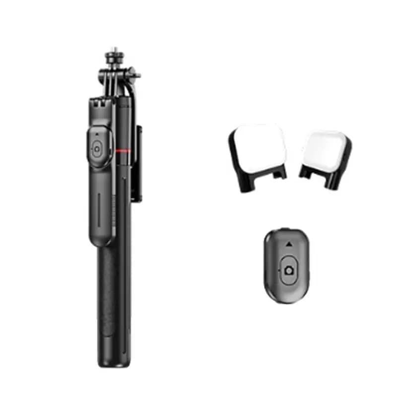 [B24B!】 Wireless Bluetooth Selfie Stick With Fill Light 6-Section Telescopic Pole Anti-Shake For Vlogging Photography Gadget