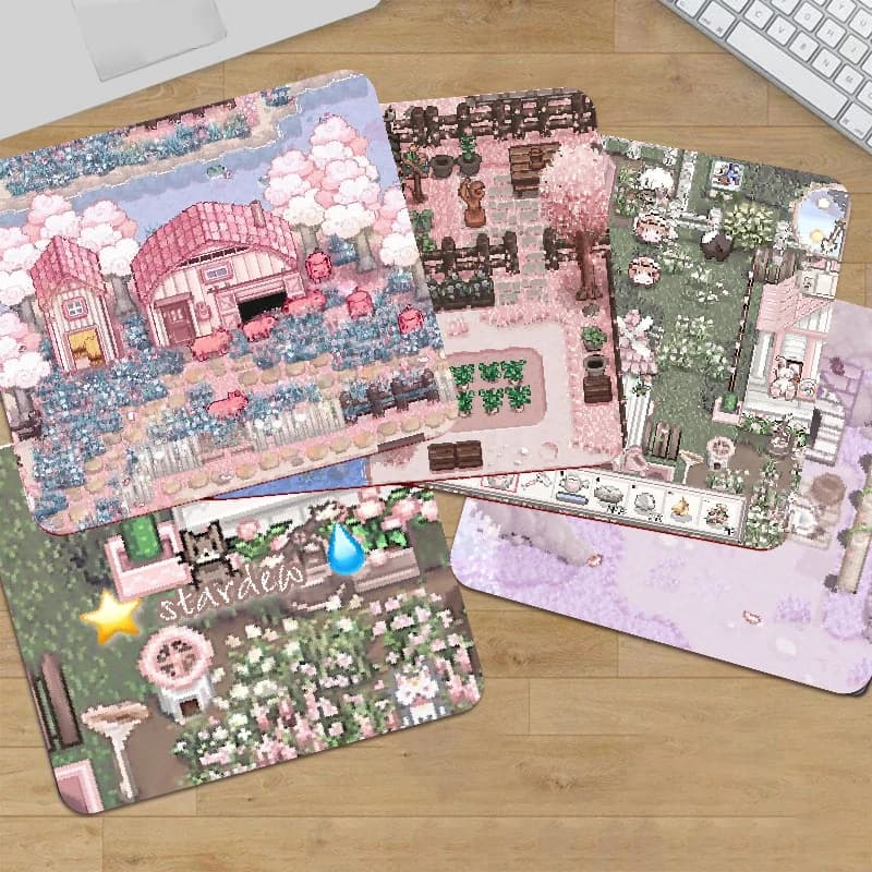 Stardew Valley Tappetino per mouse Piccolo tappetino per mouse Gamer PC Mausepads Sakura Tappetino per scrivania per computer Tappeto per mouse Tappetini per tastiera Mause
