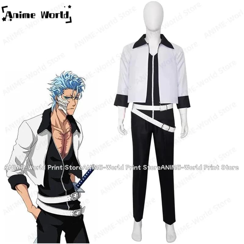 ▶Customized Format Manual Thousand Year Blood Espada Jaegerjaquez Costume cosplay Anime Grimmjow TYBW Dresses;2'd,5.h;