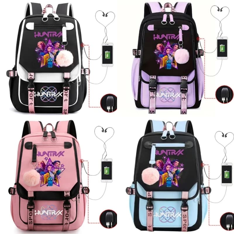 Zaino scolastico caldo per studenti KPop Movie Daily Bagpack 2025 Zaini con stampa film caldo per ragazza ragazzo Borsa porta USB per laptop Natale