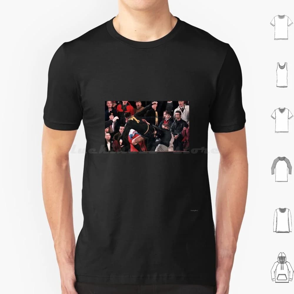 Cantona Kick T Shirt 6xl Cotone Cool Tee Cantona Eric Cantona Cantona Kick King Eric Calcio Calcio Premier Leugue Sport