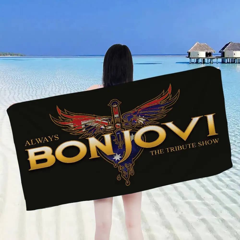 B-BonS J-Jovi Asciugamano da Spiaggia Anime Morbido e Assorbente, Regalo per Bambini, Ideale per Viaggi, Campeggio, Palestra