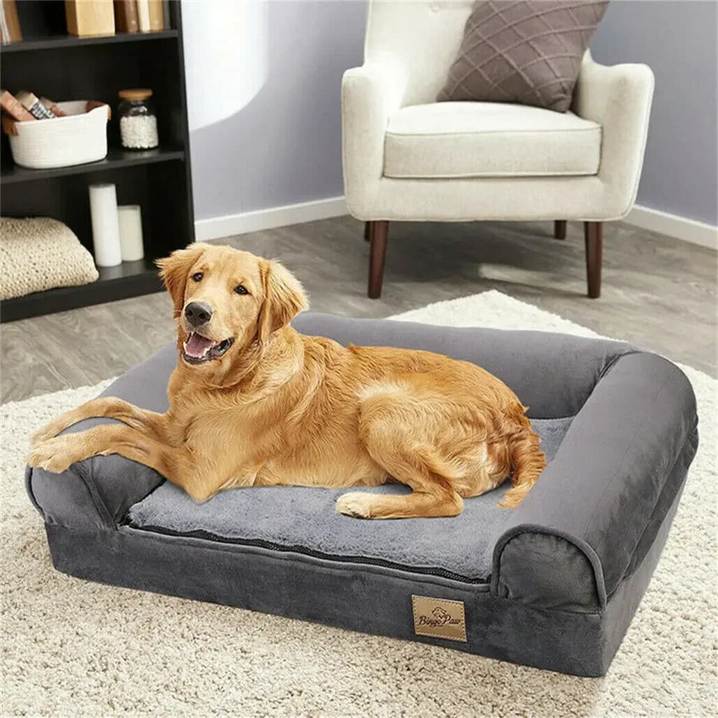 Prodotti premium Letto per cani ortopedico grande XXL Biancheria da letto accogliente per cani da compagnia con copertura lavabile rinforzante
