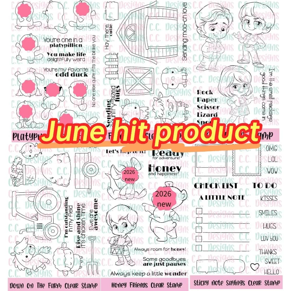 New 2026 Henry & Twila Birthday Clear Stamp Set For DIY Scrapbooking Crafts Maker Photo Album Template Handmade Decoration