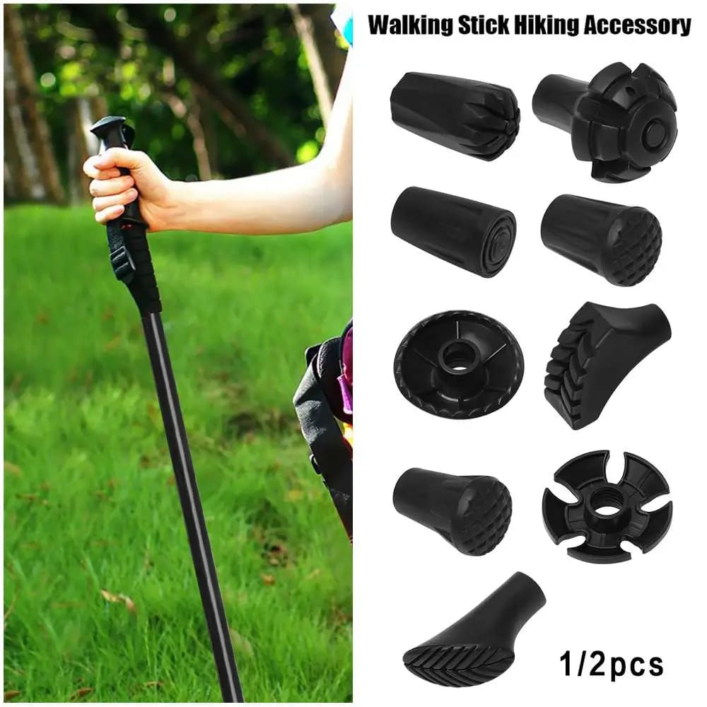 Useful 1PC walking sticks in black Nordic style Trek Pole telescopic Alpenstock die walking stick accessories for hiking