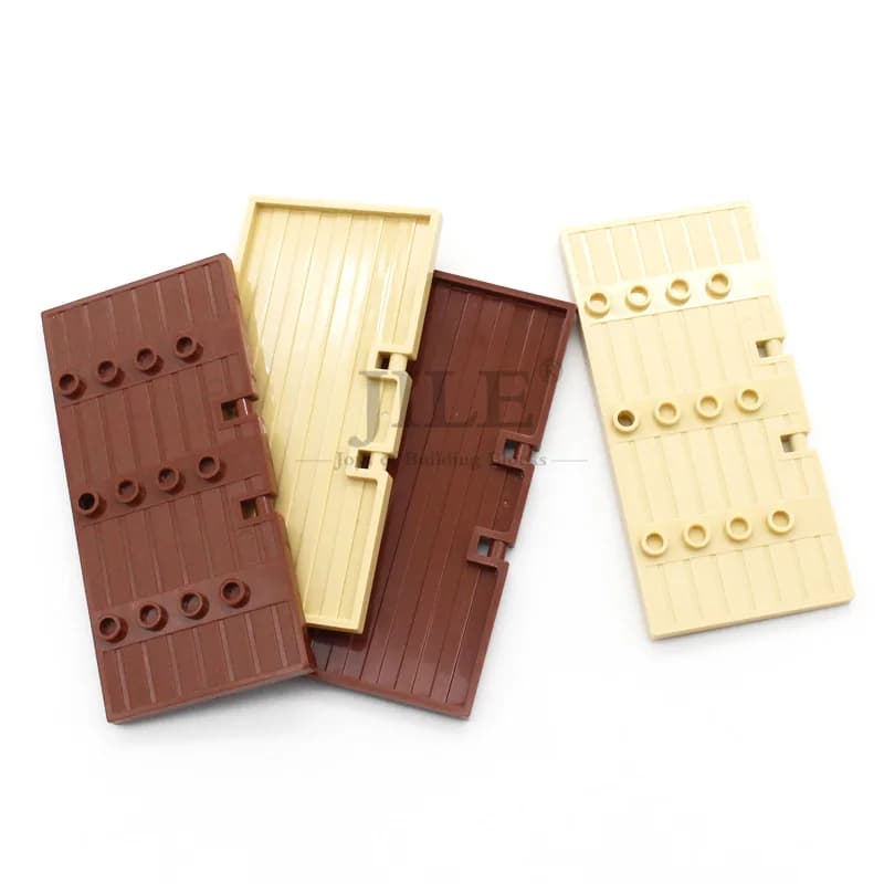 6 pezzi porta in venature del legno Moc 1x5x8 1/2 Stockade 87601 blocchi di costruzione fai da te mattoni compatibili con assembla giocattoli City Street View