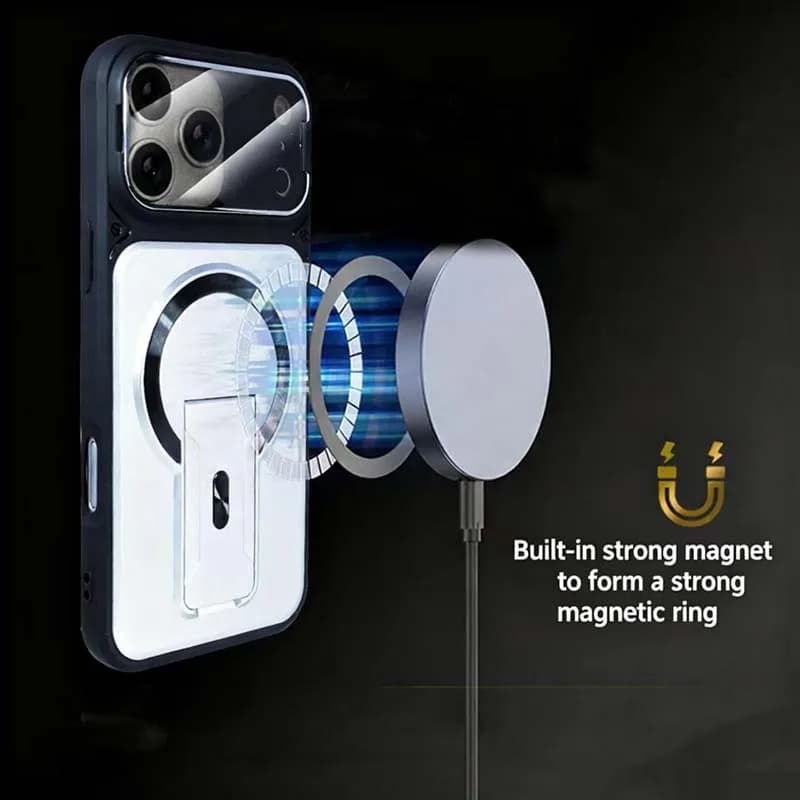 Nuova custodia per telefono Magstfe con supporto pieghevole 3D, tecnologia all'avanguardia, adatta per iPhone 17 14 13 15 16 Pro Max Plus, custodia elegante.