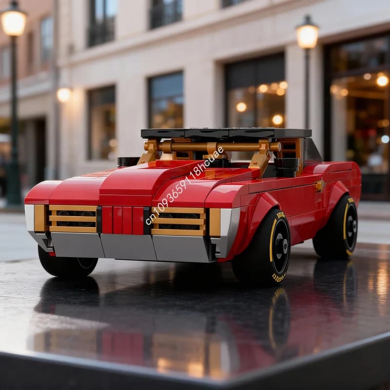306pcs MOC Mercury Cougar City Champions Model Building Blocks Construction DIY Idea Education Toys Festival Gift Brick