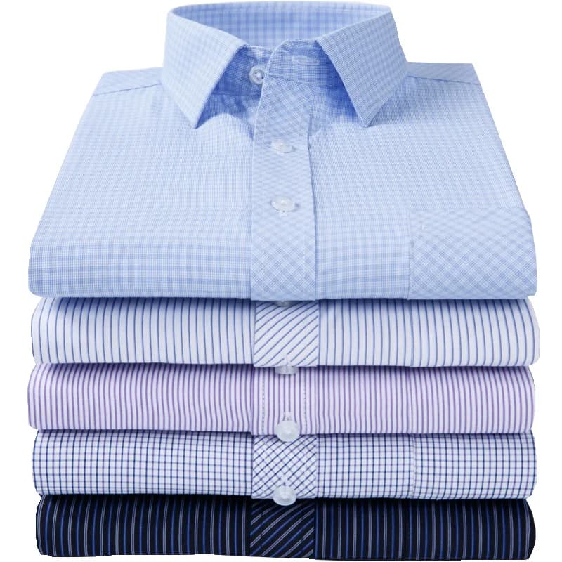 Camicia da lavoro bianca blu da uomo nuova 2024 Camicie eleganti sociali nere patchwork per il tempo libero a maniche lunghe