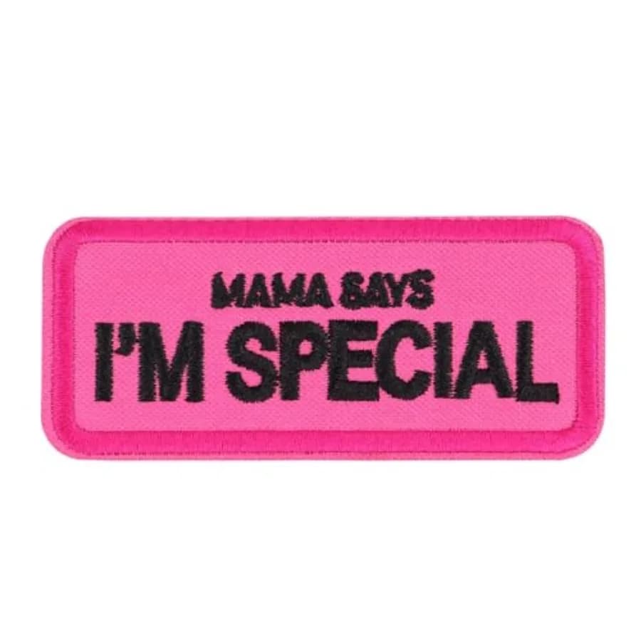 Forestpaw Confezione da 2 toppe per cani da servizio per imbracatura Accessori per cani da servizio ricamati per collari per cani Hot Pink Mama SAYS I'm Spec