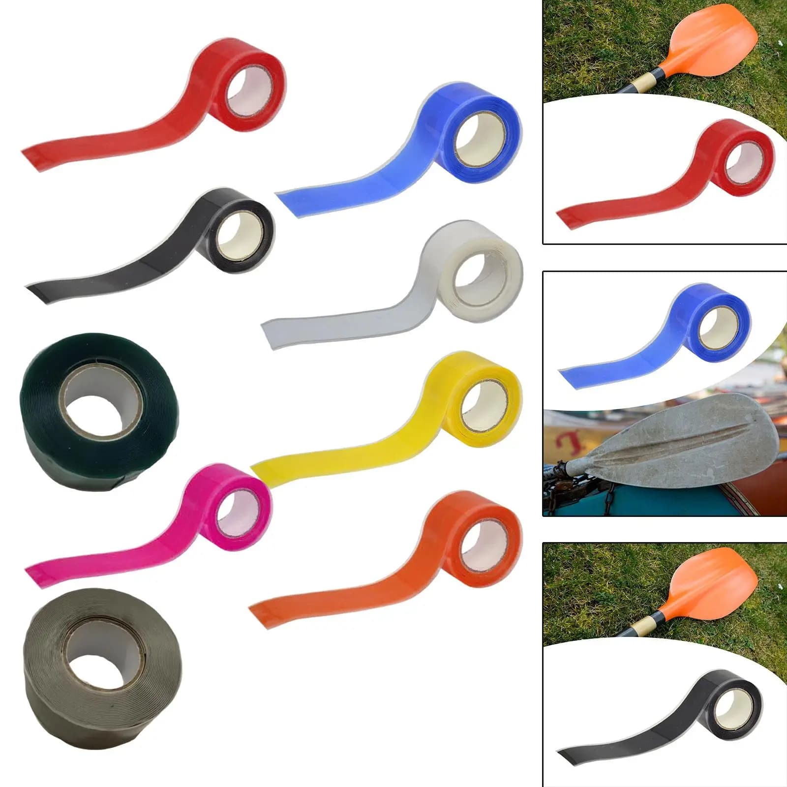 Nastro per impugnatura per pagaia per kayak Nastro per manubrio avvolgente per impugnatura multifunzionale per bilancieri per kayak Attrezzatura da palestra Canna da pesca per paddleboard
