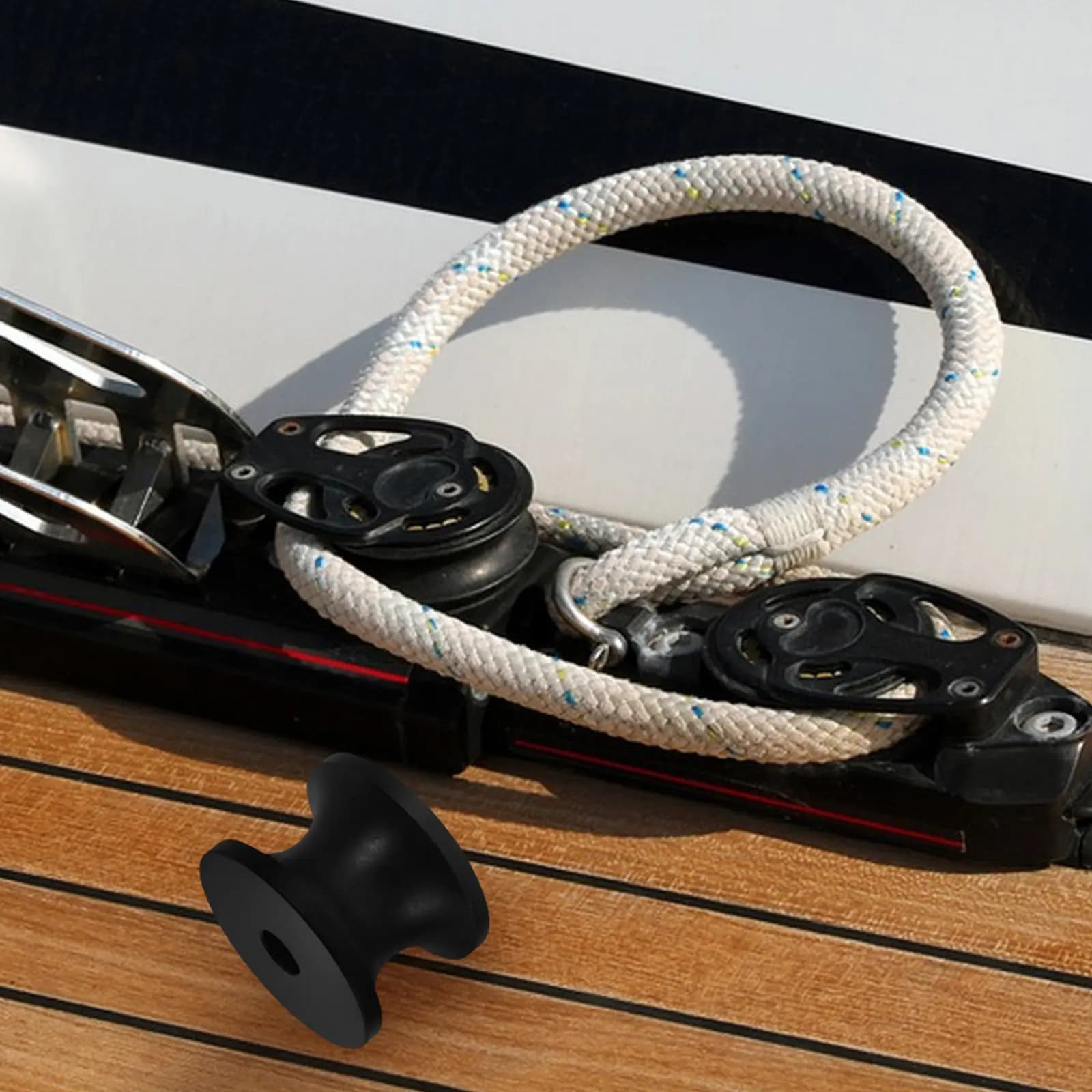 Rullo di Ancoraggio in Nylon di Grado Marino per Yacht e Piccole Imbarcazioni, Design Compatto Salvaspazio, Adattabile Universalmente