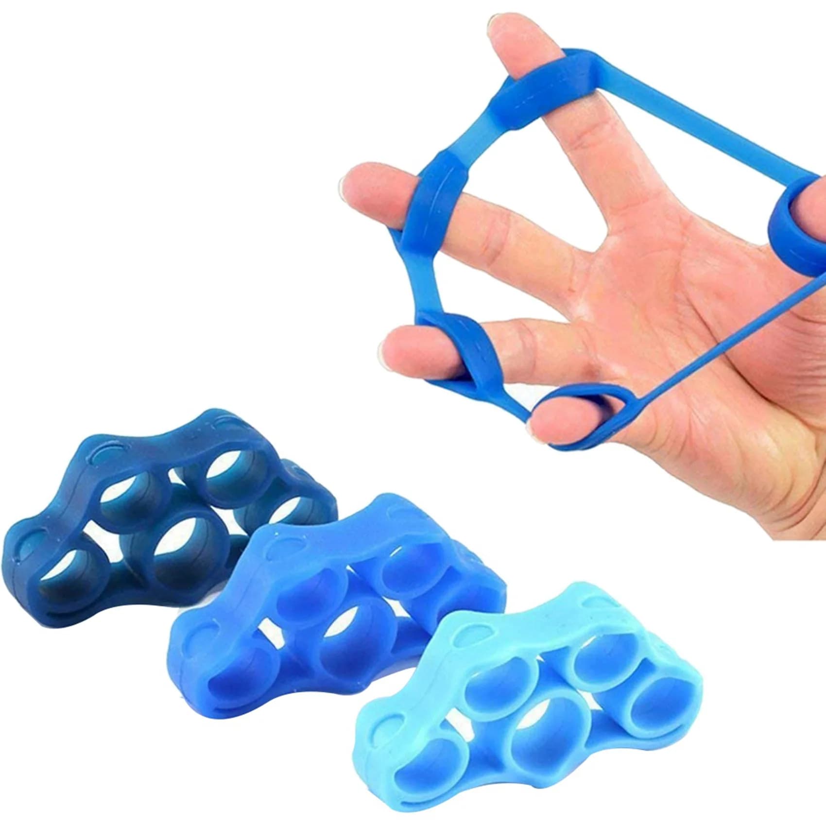 ABVH-6X Die extender with Resistance Bands, Hand Extension Exercises Tool, Fingers Booster, Fingers Strength Trainer