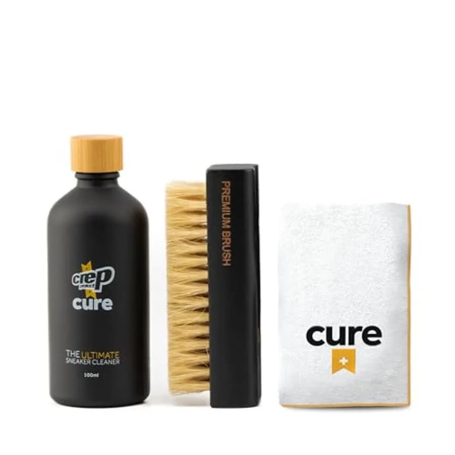 Kit di Pulizia per Sneaker Crep Protect - Detergente Profondo per Scarpe Bianche, Pelle, Camoscio, Nubuck e Tela, Spazzola, Soluzione