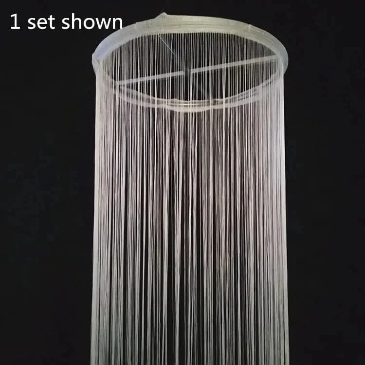 NUOVO anello per appendere la ruota panoramica del soffitto dal design esclusivo con ghirlanda di cerchi per tende con linea cadente per oggetti di scena per la decorazione della festa nuziale